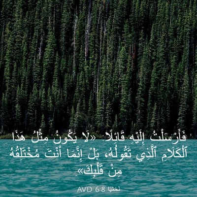 Picture 03 - نَحَمْيَا 6:8 AVD - فَأَرْسَلْتُ إِلَيْهِ - Bible Verse Picture