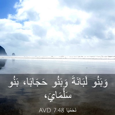 Picture 03 - نَحَمْيَا 7:48 AVD - وَبَنُو لَبَانَةَ وَبَنُو - Bible Verse Picture