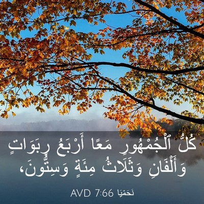 Picture 03 - نَحَمْيَا 7:66 AVD - كُلُّ ٱلْجُمْهُورِ مَعًا - Bible Verse Picture