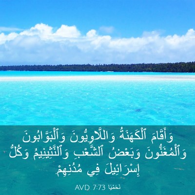 Picture 03 - نَحَمْيَا 7:73 AVD - وَأَقَامَ ٱلْكَهَنَةُ - Bible Verse Picture