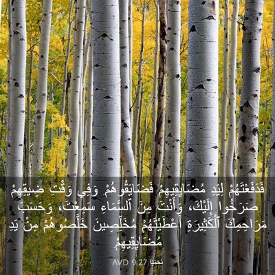 Picture 03 - نَحَمْيَا 9:27 AVD - فَدَفَعْتَهُمْ لِيَدِ - Bible Verse Picture