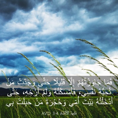 Picture 03 - نَشِيدُ ٱلْأَنْشَادِ 3:4 AVD - فَمَا جَاوَزْتُهُمْ - Bible Verse Picture