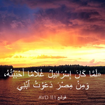 Picture 03 - هُوشَع 11:1 AVD - «لَمَّا كَانَ - Bible Verse Picture