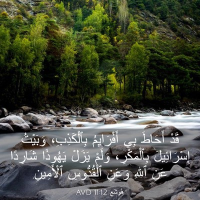 Picture 03 - هُوشَع 11:12 AVD - قَدْ أَحَاطَ بِي - Bible Verse Picture