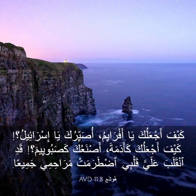 Picture 03 - هُوشَع 11:8 AVD - كَيْفَ أَجْعَلُكَ يَا - Bible Verse Picture