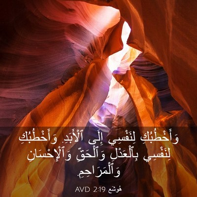 Picture 03 - هُوشَع 2:19 AVD - وَأَخْطُبُكِ لِنَفْسِي - Bible Verse Picture