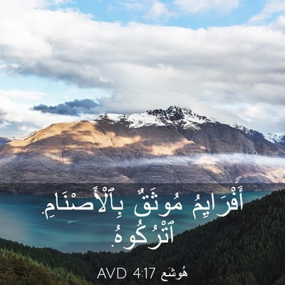 Picture 03 - هُوشَع 4:17 AVD - أَفْرَايِمُ مُوثَقٌ - Bible Verse Picture