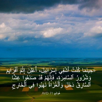 Picture 03 - هُوشَع 7:1 AVD - «حِينَمَا كُنْتُ أَشْفِي - Bible Verse Picture
