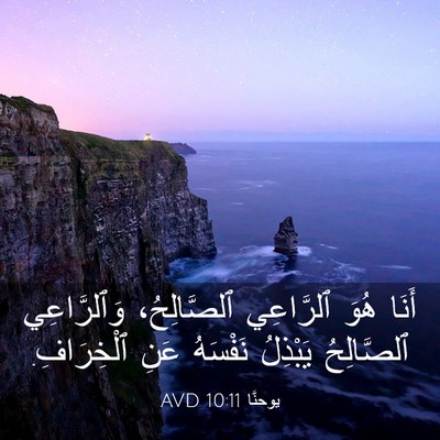 Picture 03 - يوحنَّا 10:11 AVD - أَنَا هُوَ ٱلرَّاعِي - Bible Verse Picture
