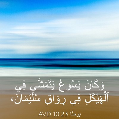 Picture 03 - يوحنَّا 10:23 AVD - وَكَانَ يَسُوعُ - Bible Verse Picture