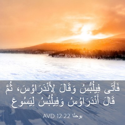 Picture 03 - يوحنَّا 12:22 AVD - فَأَتَى فِيلُبُّسُ - Bible Verse Picture