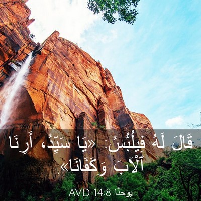 Picture 03 - يوحنَّا 14:8 AVD - قَالَ لَهُ فِيلُبُّسُ: - Bible Verse Picture
