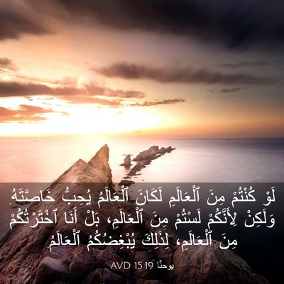 Picture 03 - يوحنَّا 15:19 AVD - لَوْ كُنْتُمْ مِنَ - Bible Verse Picture