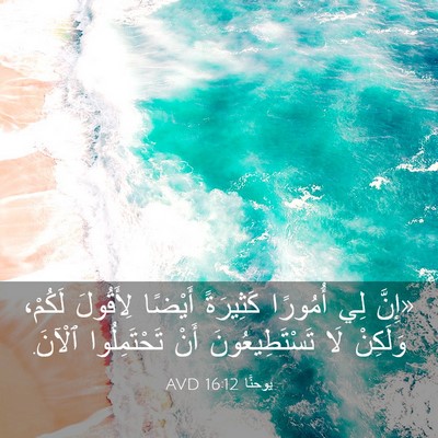 Picture 03 - يوحنَّا 16:12 AVD - «إِنَّ لِي أُمُورًا - Bible Verse Picture
