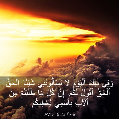 Picture 03 - يوحنَّا 16:23 AVD - وَفِي ذَلِكَ ٱلْيَوْمِ لَا - Bible Verse Picture