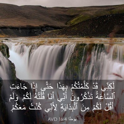 Picture 03 - يوحنَّا 16:4 AVD - لَكِنِّي قَدْ - Bible Verse Picture