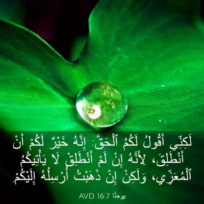 Picture 03 - يوحنَّا 16:7 AVD - لَكِنِّي أَقُولُ لَكُمُ - Bible Verse Picture