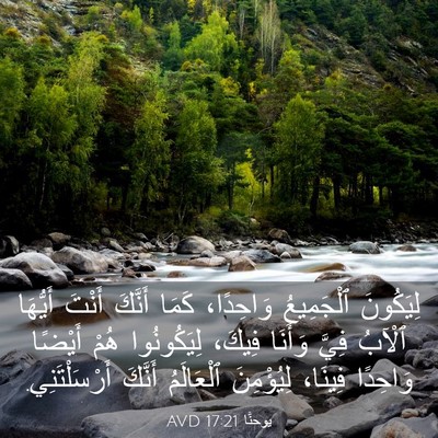 Picture 03 - يوحنَّا 17:21 AVD - لِيَكُونَ ٱلْجَمِيعُ - Bible Verse Picture