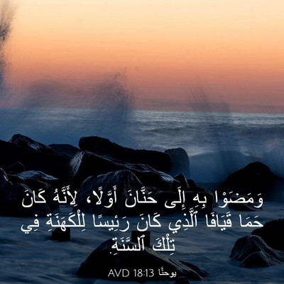 Picture 03 - يوحنَّا 18:13 AVD - وَمَضَوْا بِهِ إِلَى - Bible Verse Picture