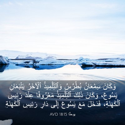 Picture 03 - يوحنَّا 18:15 AVD - وَكَانَ سِمْعَانُ - Bible Verse Picture