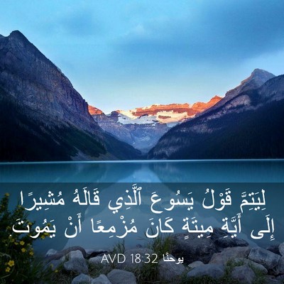 Picture 03 - يوحنَّا 18:32 AVD - لِيَتِمَّ قَوْلُ يَسُوعَ - Bible Verse Picture