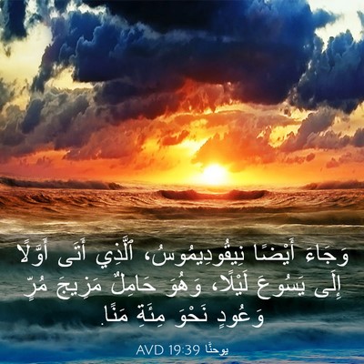 Picture 03 - يوحنَّا 19:39 AVD - وَجَاءَ أَيْضًا - Bible Verse Picture