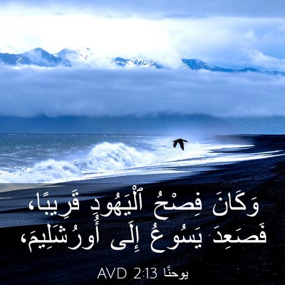 Picture 03 - يوحنَّا 2:13 AVD - وَكَانَ فِصْحُ ٱلْيَهُودِ - Bible Verse Picture