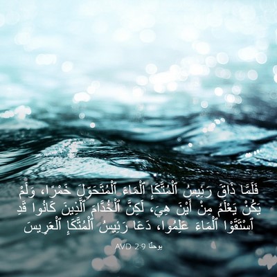 Picture 03 - يوحنَّا 2:9 AVD - فَلَمَّا ذَاقَ رَئِيسُ - Bible Verse Picture