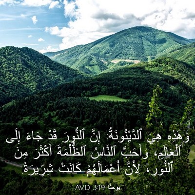 Picture 03 - يوحنَّا 3:19 AVD - وَهَذِهِ هِيَ - Bible Verse Picture