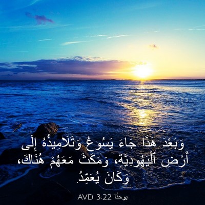 Picture 03 - يوحنَّا 3:22 AVD - وَبَعْدَ هَذَا جَاءَ - Bible Verse Picture