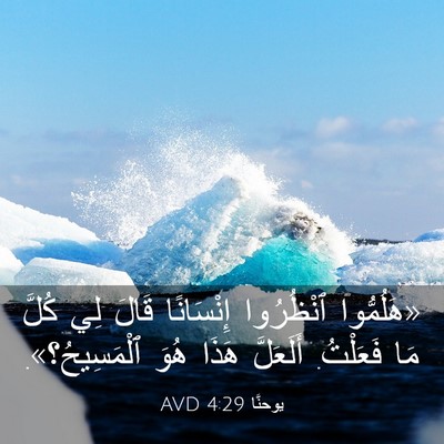 Picture 03 - يوحنَّا 4:29 AVD - «هَلُمُّوا ٱنْظُرُوا - Bible Verse Picture