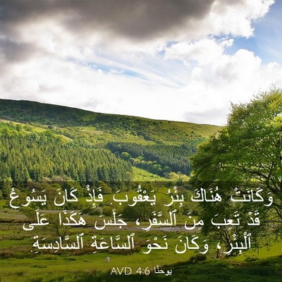 Picture 03 - يوحنَّا 4:6 AVD - وَكَانَتْ هُنَاكَ بِئْرُ - Bible Verse Picture