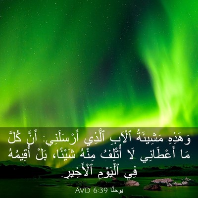 Picture 03 - يوحنَّا 6:39 AVD - وَهَذِهِ مَشِيئَةُ ٱلْآبِ - Bible Verse Picture