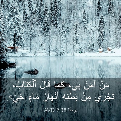 Picture 03 - يوحنَّا 7:38 AVD - مَنْ آمَنَ بِي، كَمَا - Bible Verse Picture