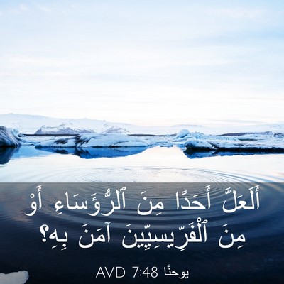 Picture 03 - يوحنَّا 7:48 AVD - أَلَعَلَّ أَحَدًا مِنَ - Bible Verse Picture