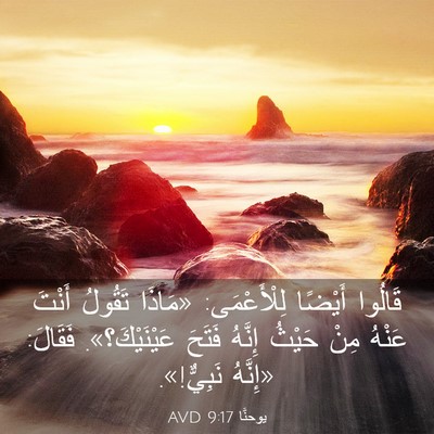 Picture 03 - يوحنَّا 9:17 AVD - قَالُوا أَيْضًا - Bible Verse Picture
