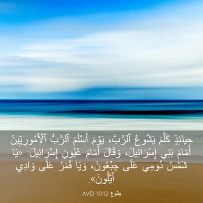 Picture 03 - يَشُوع 10:12 AVD - حِينَئِذٍ كَلَّمَ يَشُوعُ - Bible Verse Picture