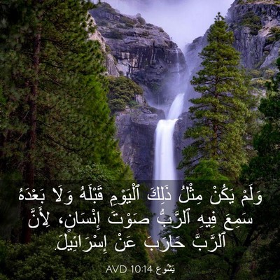 Picture 03 - يَشُوع 10:14 AVD - وَلَمْ يَكُنْ مِثْلُ - Bible Verse Picture