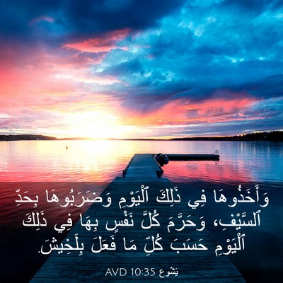 Picture 03 - يَشُوع 10:35 AVD - وَأَخَذُوهَا فِي ذَلِكَ - Bible Verse Picture