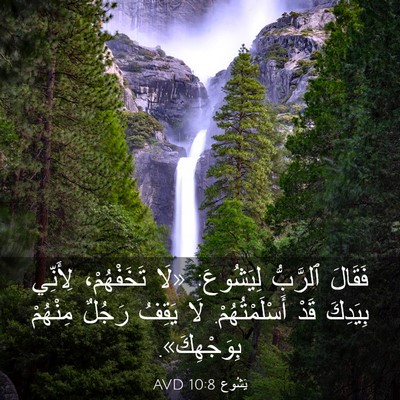 Picture 03 - يَشُوع 10:8 AVD - فَقَالَ ٱلرَّبُّ - Bible Verse Picture