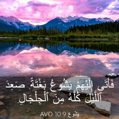Picture 03 - يَشُوع 10:9 AVD - فَأَتَى إِلَيْهِمْ - Bible Verse Picture