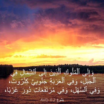 Picture 03 - يَشُوع 11:2 AVD - وَإِلَى ٱلْمُلُوكِ - Bible Verse Picture