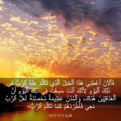 Picture 03 - يَشُوع 14:12 AVD - فَٱلْآنَ أَعْطِنِي هَذَا - Bible Verse Picture