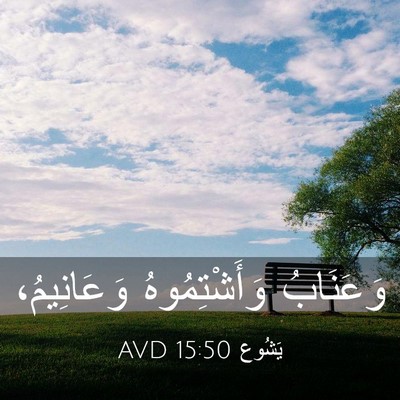 Picture 03 - يَشُوع 15:50 AVD - وَعَنَابُ وَأَشْتِمُوهُ - Bible Verse Picture
