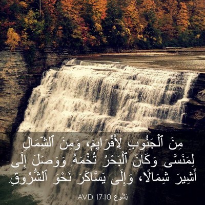 Picture 03 - يَشُوع 17:10 AVD - مِنَ ٱلْجَنُوبِ - Bible Verse Picture