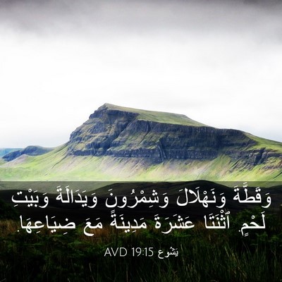 Picture 03 - يَشُوع 19:15 AVD - وَقَطَّةَ وَنَهْلَالَ - Bible Verse Picture