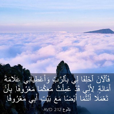 Picture 03 - يَشُوع 2:12 AVD - فَٱلْآنَ ٱحْلِفَا لِي - Bible Verse Picture