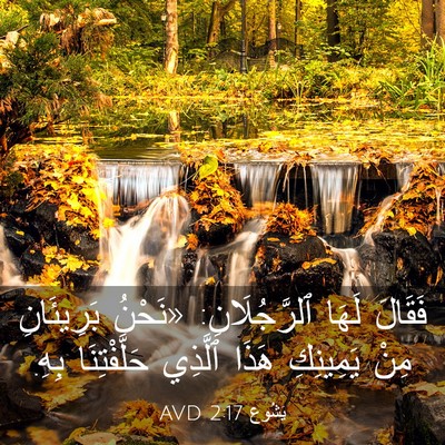 Picture 03 - يَشُوع 2:17 AVD - فَقَالَ لَهَا - Bible Verse Picture