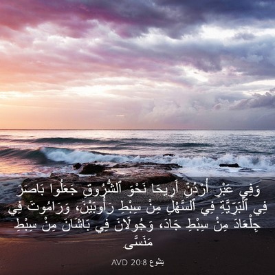 Picture 03 - يَشُوع 20:8 AVD - وَفِي عَبْرِ أُرْدُنِّ - Bible Verse Picture