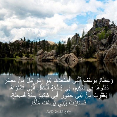 Picture 03 - يَشُوع 24:32 AVD - وَعِظَامُ يُوسُفَ ٱلَّتِي - Bible Verse Picture